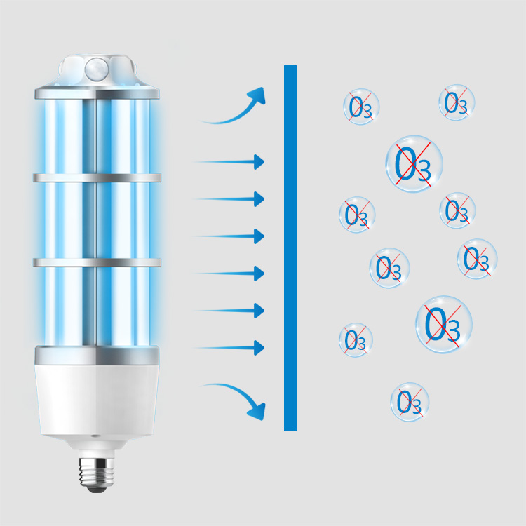 Bombilla de maíz UVC 60 vatios UV-C Sin ozono 254 nm U10-60W Accesorio inteligente
